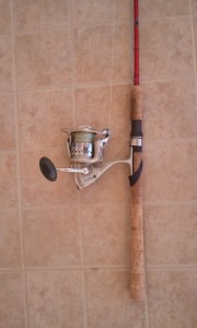Cana com carreto de spinning Cana com carreto de spinning